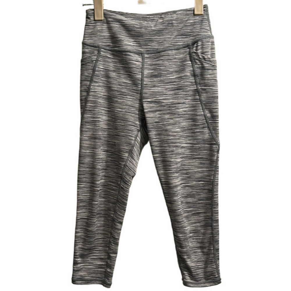 Zella Girl Gray Heathered Leggings High-Rise